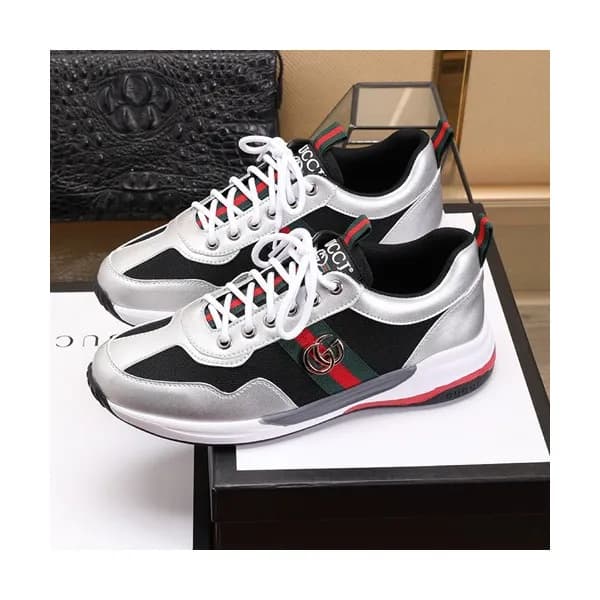 Gucci 2020 Mens Leather Sneakers - 구찌 2020 남성용 레더… - 1