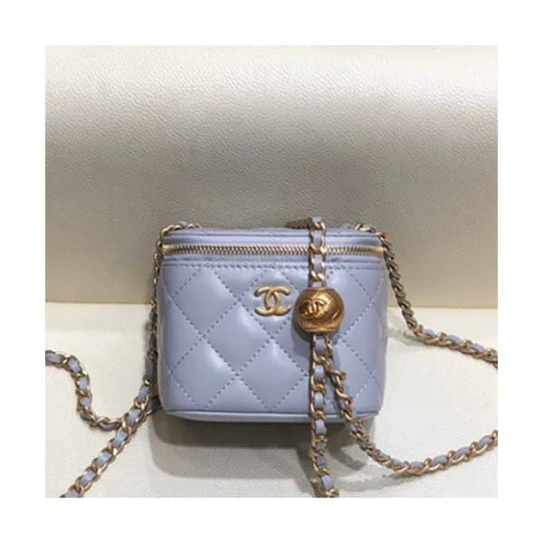 Chanel 2020 Leather Chain Shoulder Cross Bag,11CM … - 1