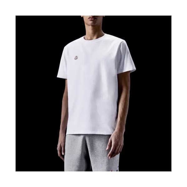 [매장판]Moncler 2020 Mens Logo Silket Crew-neck Short… - 1
