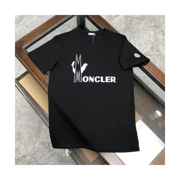 [매장판]Moncler 2020 Mens Logo Silket Crew-neck Short… - 1