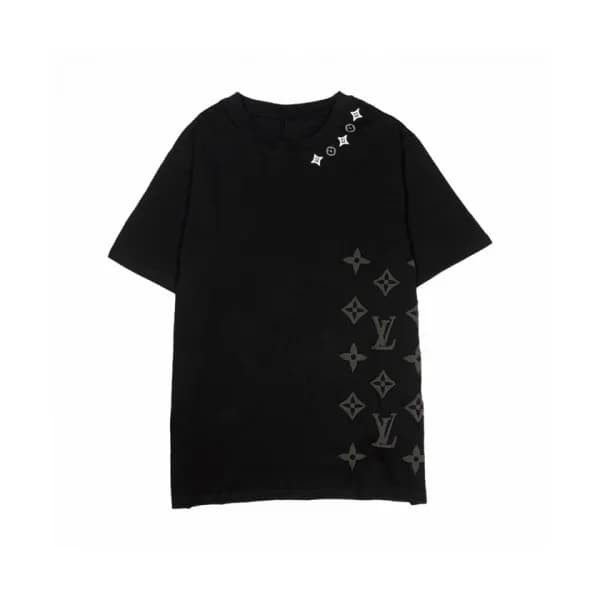 Louis vuitton 2020 Mens Logo Cotton Short Sleeved … - 1