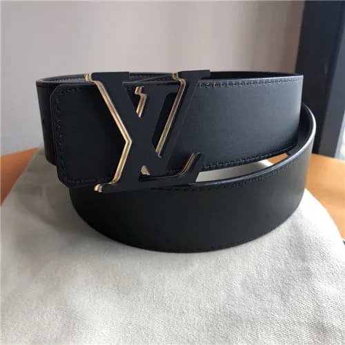 Louie Vuitton 2021 Men's Leather Belt,4.0cm,LO… - 1