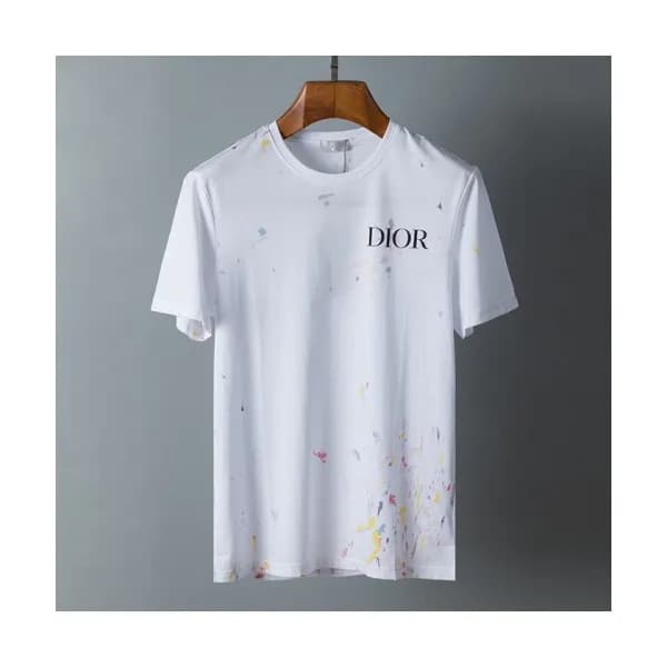 Dior Mm/Wm Casual Crew-neck Short Sleeved Tshirts… - 1