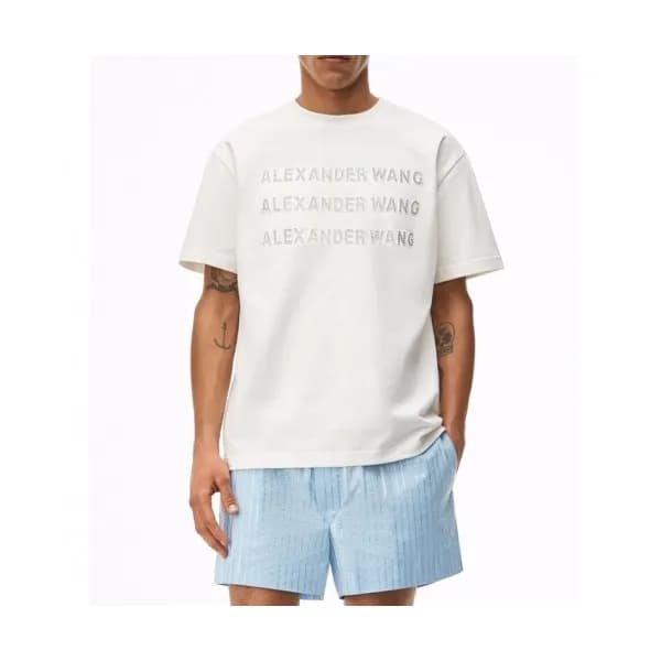 Alexsander Wang Mm/Wm Logo Short Sleeved Tshirts … - 1