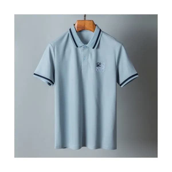 Loewe Mens Smile Short Sleeved Tshirts Blue - 로에베… - 1