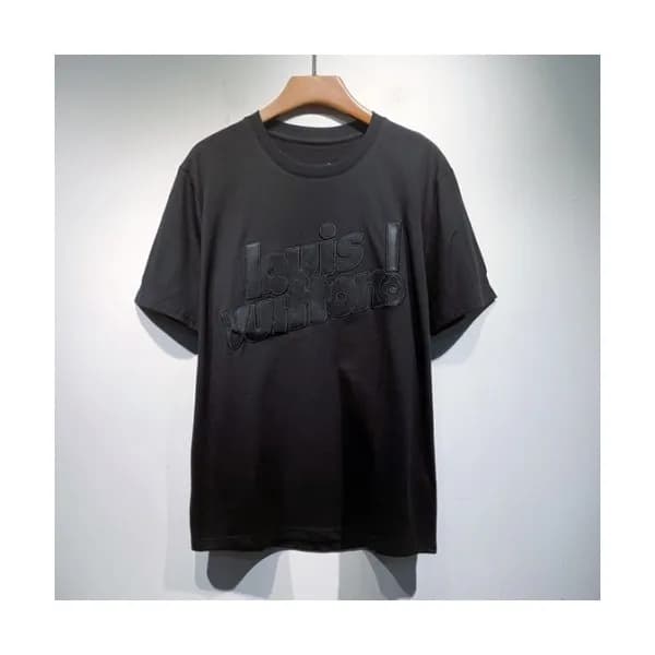 Louis vuitton Mm/Wm Logo Short Sleeved Tshirts Bl… - 1