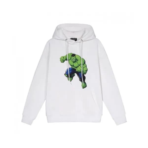 Balenciaga Mm/Wm Logo Cotton Hoodie White - 발렌시아가… - 1