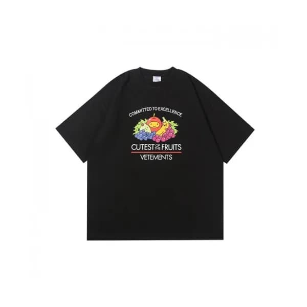 Vetements Mm/Wm Printing Logo Cotton Short Sleeve… - 1