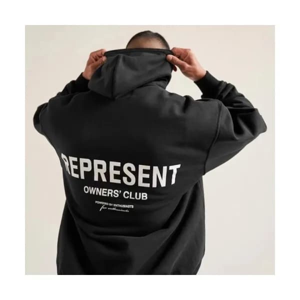 Represent Mm/Wm Wolf Logo Cotton Hoodie - 리프리젠트 2… - 1