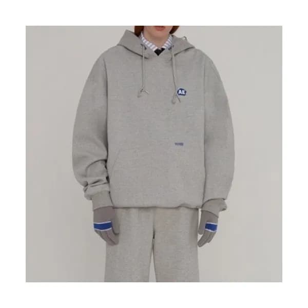 ADER Mens Minimal Cotton Hoodie Gray - ADER 2021 … - 1