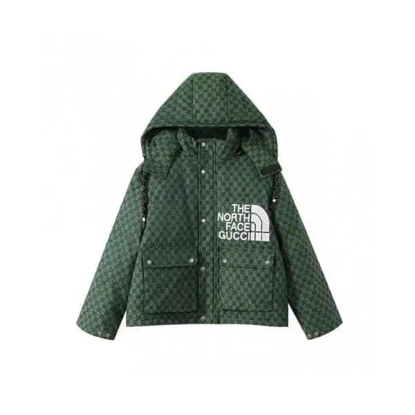 Gucci Mm/Wm Logo Casual Duck Down Padding Green -… - 1