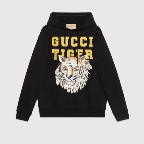 Gucci Unisex Logo Casual Hoodie White - 구찌 2022 남… - 1