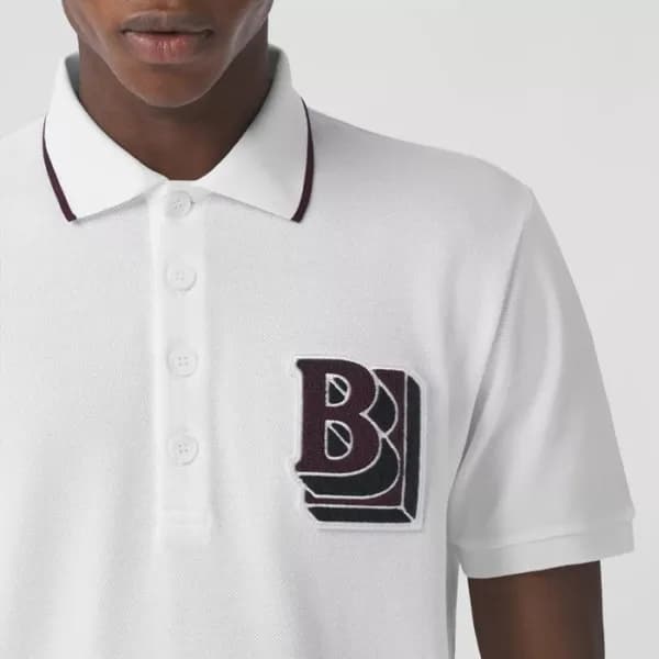 버버리 남성 폴로 화이트 반팔티 - Mens White Tshirts - bur04209x - 1