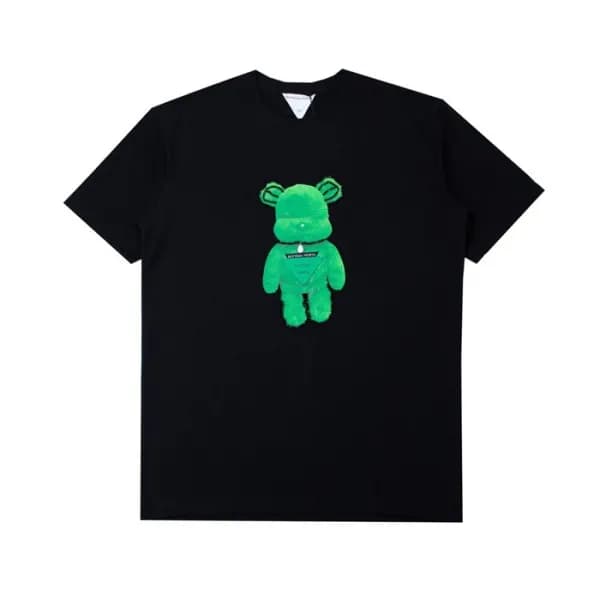 보테가 남성 크루넥 블랙 반팔티 - Mens Black Tshirts - bot0263x - 1