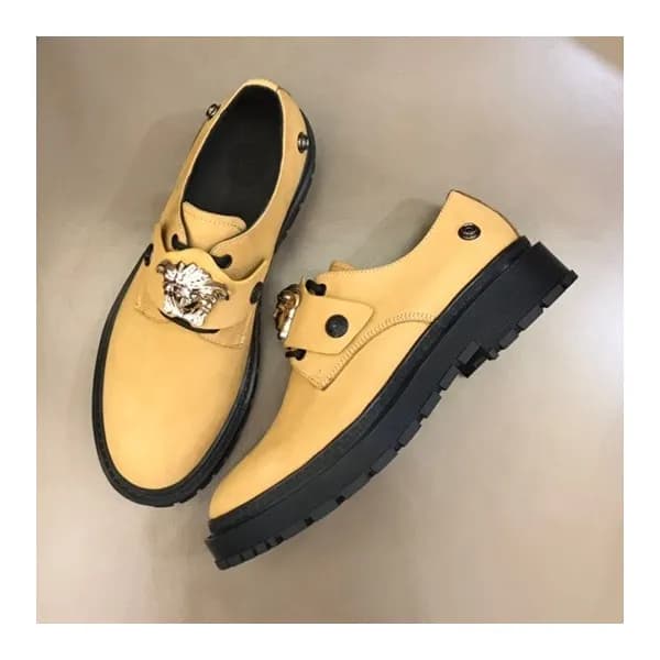 베르사체 남성 메두사 옐로우 로퍼 - Mens Yellow Loafer - ver0901x - 1