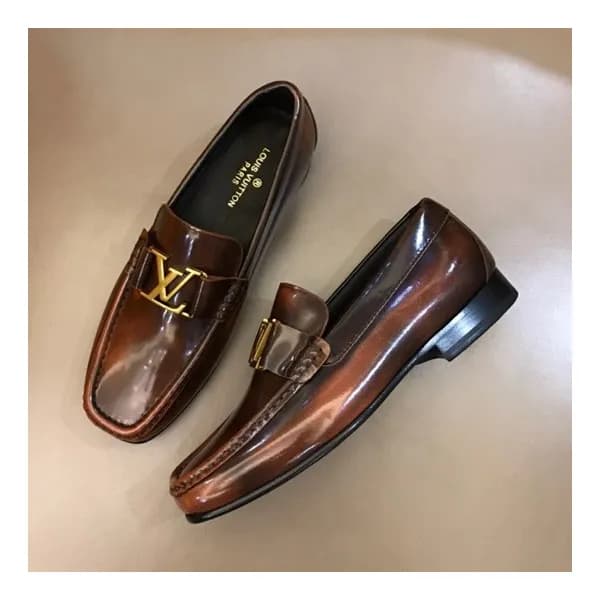 루이비통 남성 클래식 브라운 로퍼 - Mens Brown Loafer - lou04311x - 1