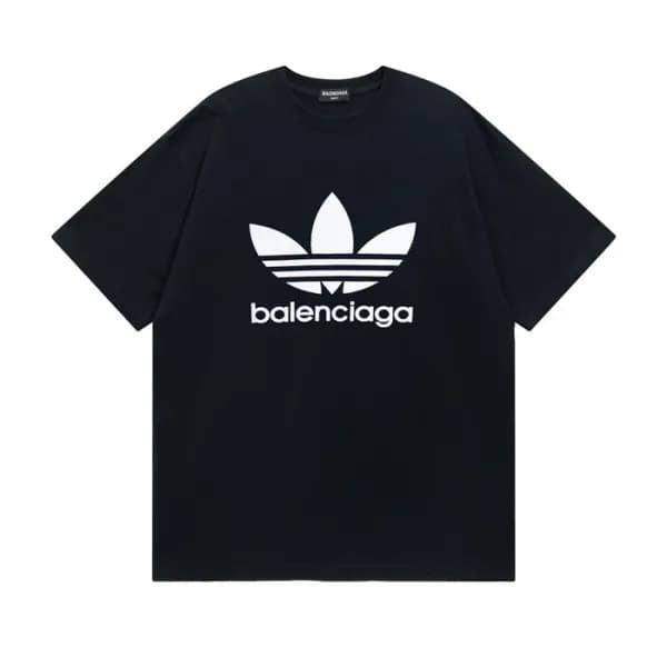 발렌시아가 남성 크루넥 블랙 반팔티 - Mens Black Tshirts - bal0159… - 1
