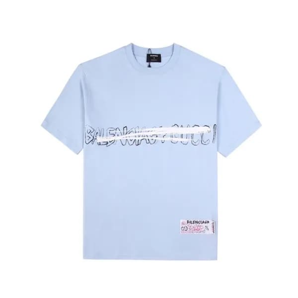 구찌 남/녀 블루 크루넥 반팔티 - Unisex Blue Tshirts - guc04973… - 1