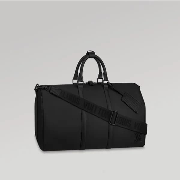 루이비통 남성 블랙 키폴 - Louis vuitton Mens Black Keepall -… - 1