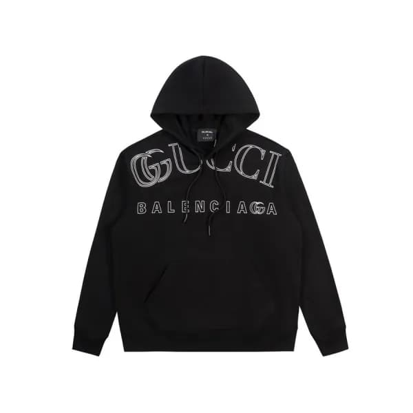 구찌 남/녀 트렌디 블랙 후드티 - Gucci Unisex Black Hoodie - g… - 1