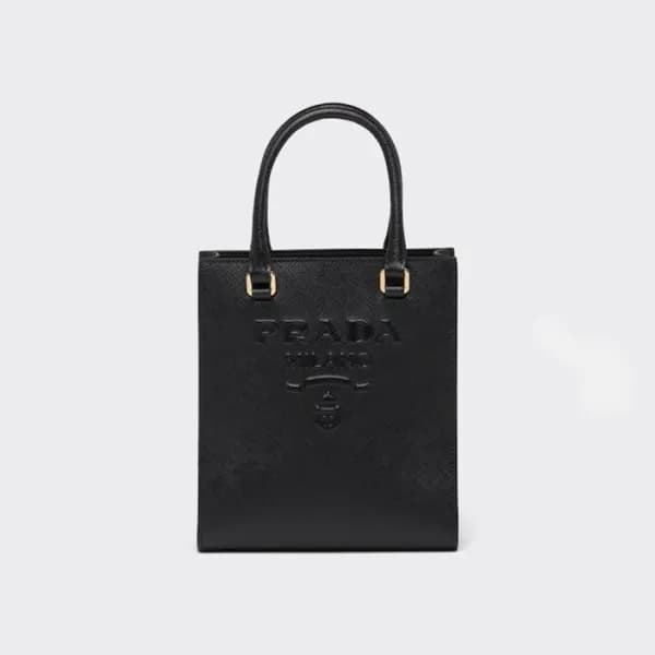 프라다 여성 블랙 미니 토트백 - Prada Womens Black Tote Bag - p… - 1