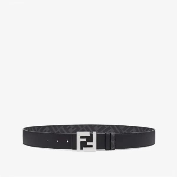 펜디 남성 시그니처 양면 벨트 - Fendi Mens Gray Belts - fe47x - 1