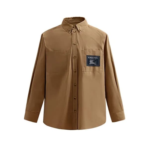 버버리 남성 베이직 카멜 셔츠 - Burberry Mens Camel Tshirts - b… - 1