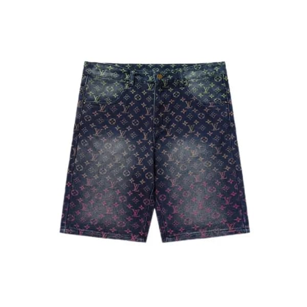 루이비통 남성 캐쥬얼 블루 반바지 - Louis vuitton Mens Blue Half-… - 1