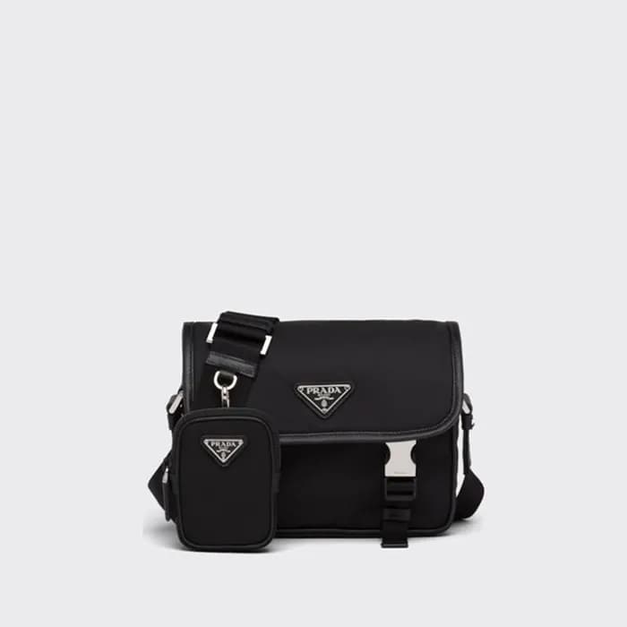 프라다 남성 리나일론 및 사피아노 가죽 숄더 백 【매장-320만원대】 - Prada Men… - 1