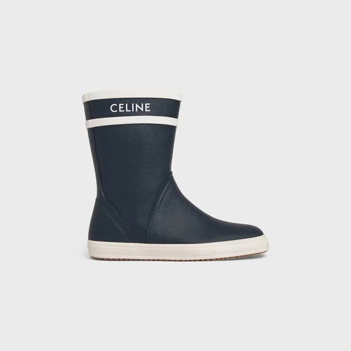 셀린느 여성 플랫 하프 레인부츠 【매장100만원대】 - Celine Womens Black… - 1
