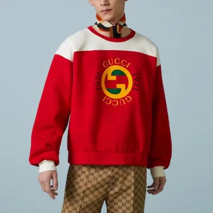 구찌 남성 베이직 레드 맨투맨 - Gucci Mens Red Tshirts - gu1081… - 1