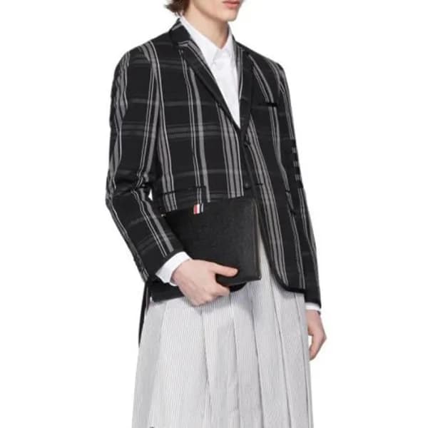 톰브라운 남성 블랙 클러치 - Thom Browne Mens Black Clutch - t… - 1