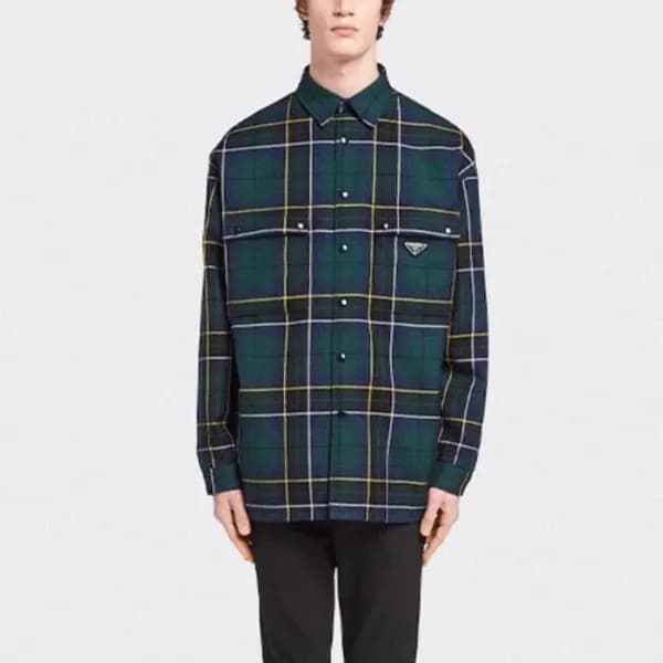 프라다 남성 모던 그린 셔츠 - Prada Mens Green Shirts - pr836x - 1