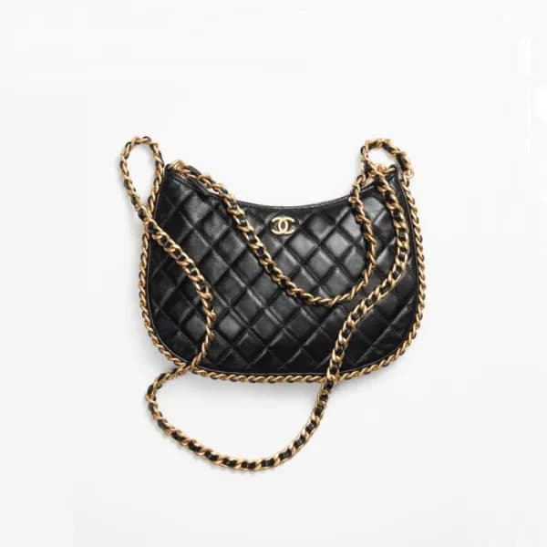 샤넬 여성 블랙 호보백 - Chanel Womens Black Hobo Bag - chb1… - 1
