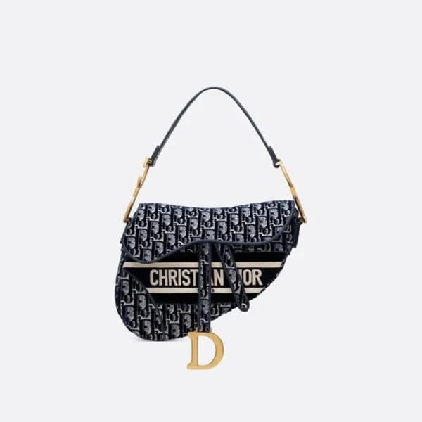 디올 여성 네이비 새들백 - Dior Womens Navy Saddle Bag - dib7… - 1