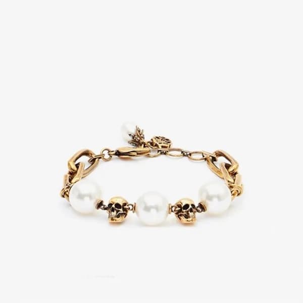 알렉산더 맥퀸 여성 골드 팔찌 - Alexander Mcqueen Womens Gold B… - 1