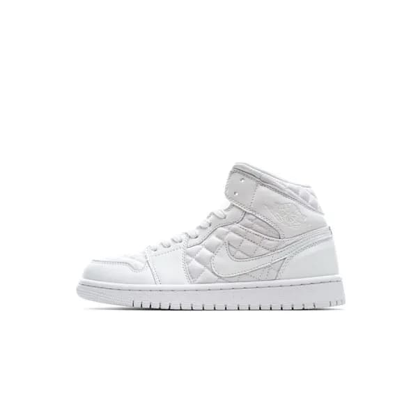 나이키 남/녀 화이트 하이탑 스니커즈 - Nike Air Jordan 1 Mid Unise… - 1