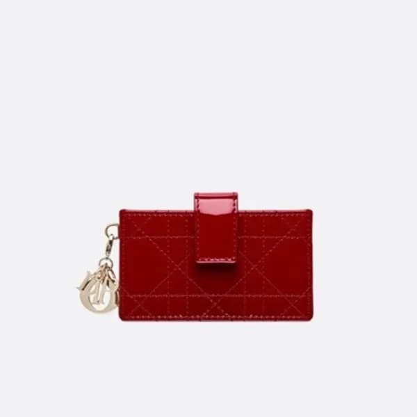 디올 여성 레드 카드 지갑 - Dior Womens Red Jasmine Wallet - … - 1