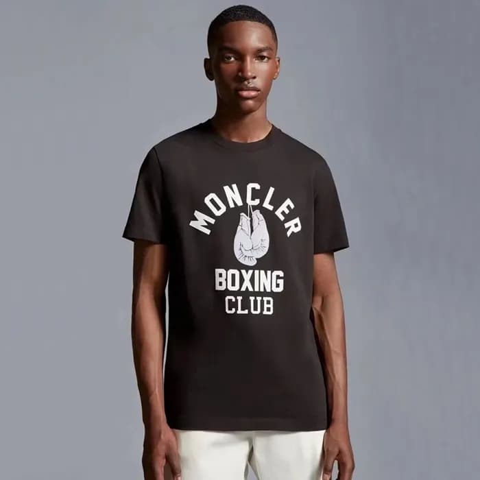 몽클레어 남성 블랙 반팔 티셔츠 - Moncler Mens BLack Tshirts - m… - 1