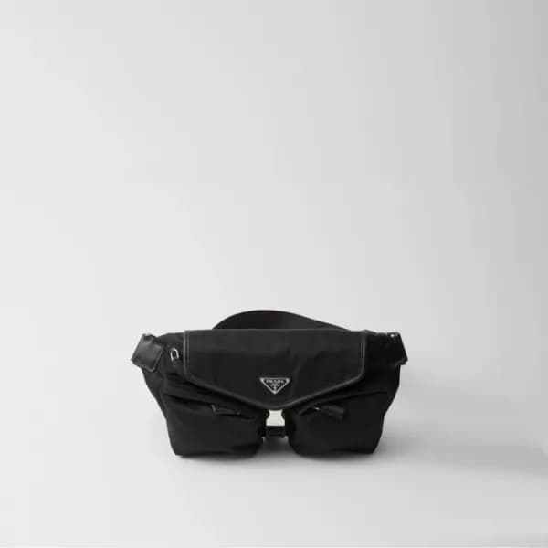 프라다 남성 블랙 슬링백 2VH174 - Prada Mens Black Fanny Bag … - 1