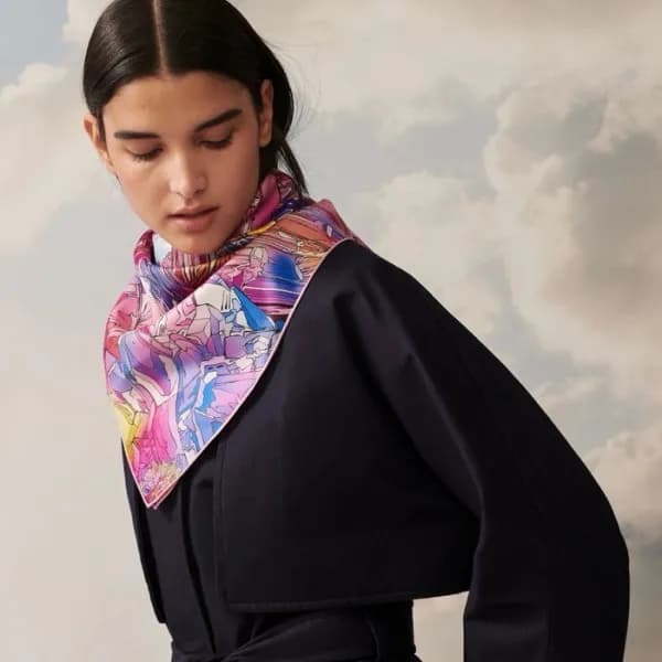 에르메스 여성 핑크 스카프 - Hermes Womens Pink Scarf - acc220… - 1