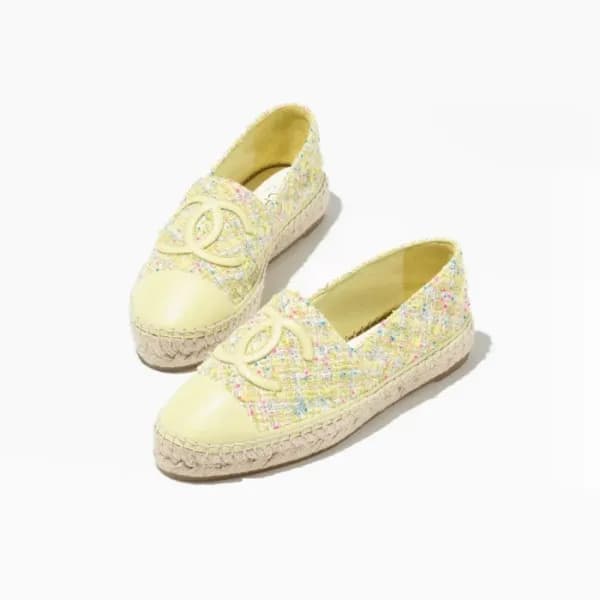 샤넬 여성 옐로우 슬립온 - Chanel Womens Yellow Slip-ons - ch… - 1