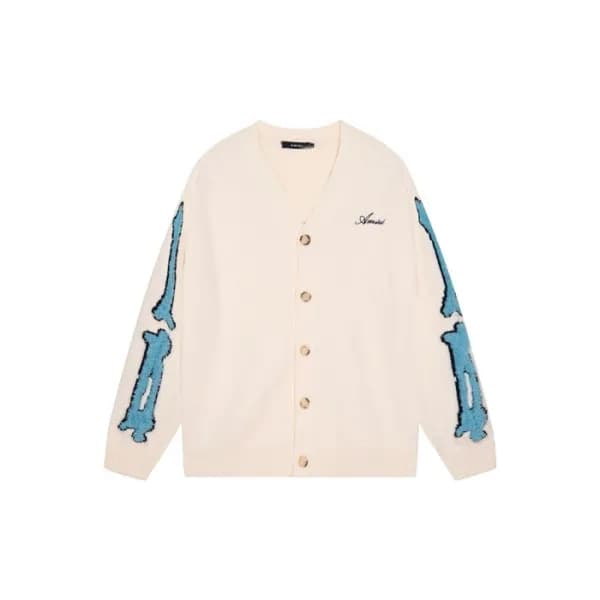 Amiri Mens V-neck Cardigan - 아미리 남성 브이넥 가디건 - amc2… - 1