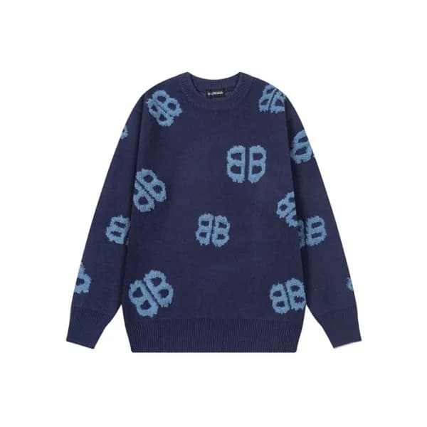 발렌시아가 남성 라운드 니트 - Balenciaga Mens Round Knitwear -… - 1