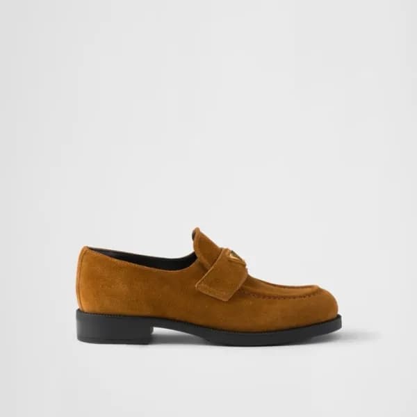 프라다 여성 스웨이드 로퍼 - Prada Womens Suede Loafer - prs31… - 1