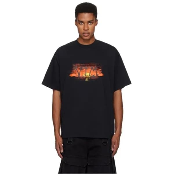 발렌시아가 남성 라운드 반팔 티셔츠 - Balenciaga Mens Round Tshirt… - 1