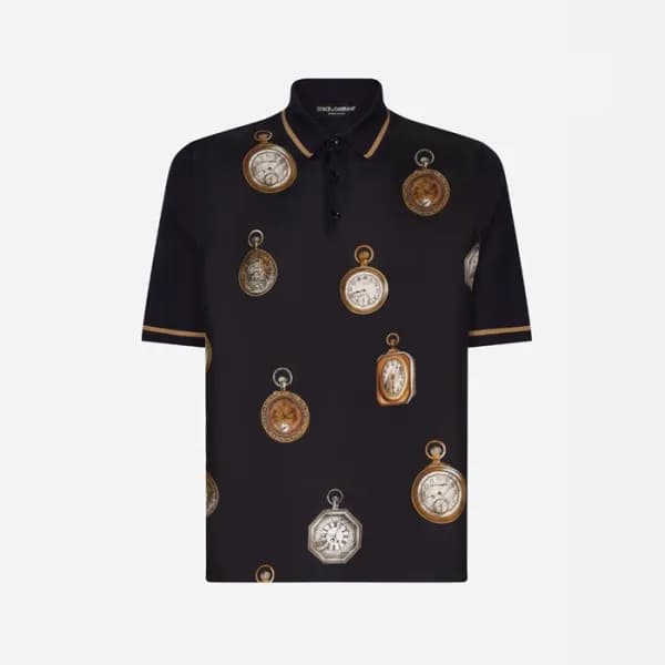 돌체앤가바나 남성 폴로 반팔 티셔츠 - Dolce&Gabbana Mens Polo Tshi… - 1