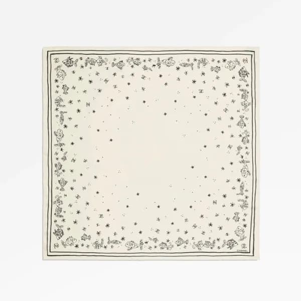 샤넬 여성 코코 스퀘어 스카프 - Chanel Womens Coco Square Scarf… - 1