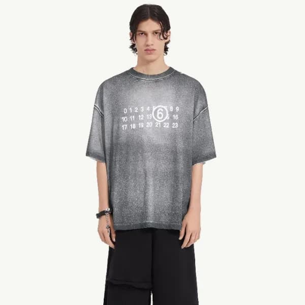 메종 마르지엘라 남성 라운드 반팔 티셔츠 - Maison Margiela Mens Roun… - 1