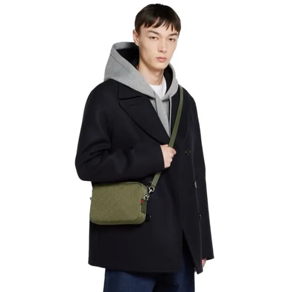 구찌 남성 GG 캔버스 스몰 크로스백 - Gucci Mens GG Canvas Small … - 1